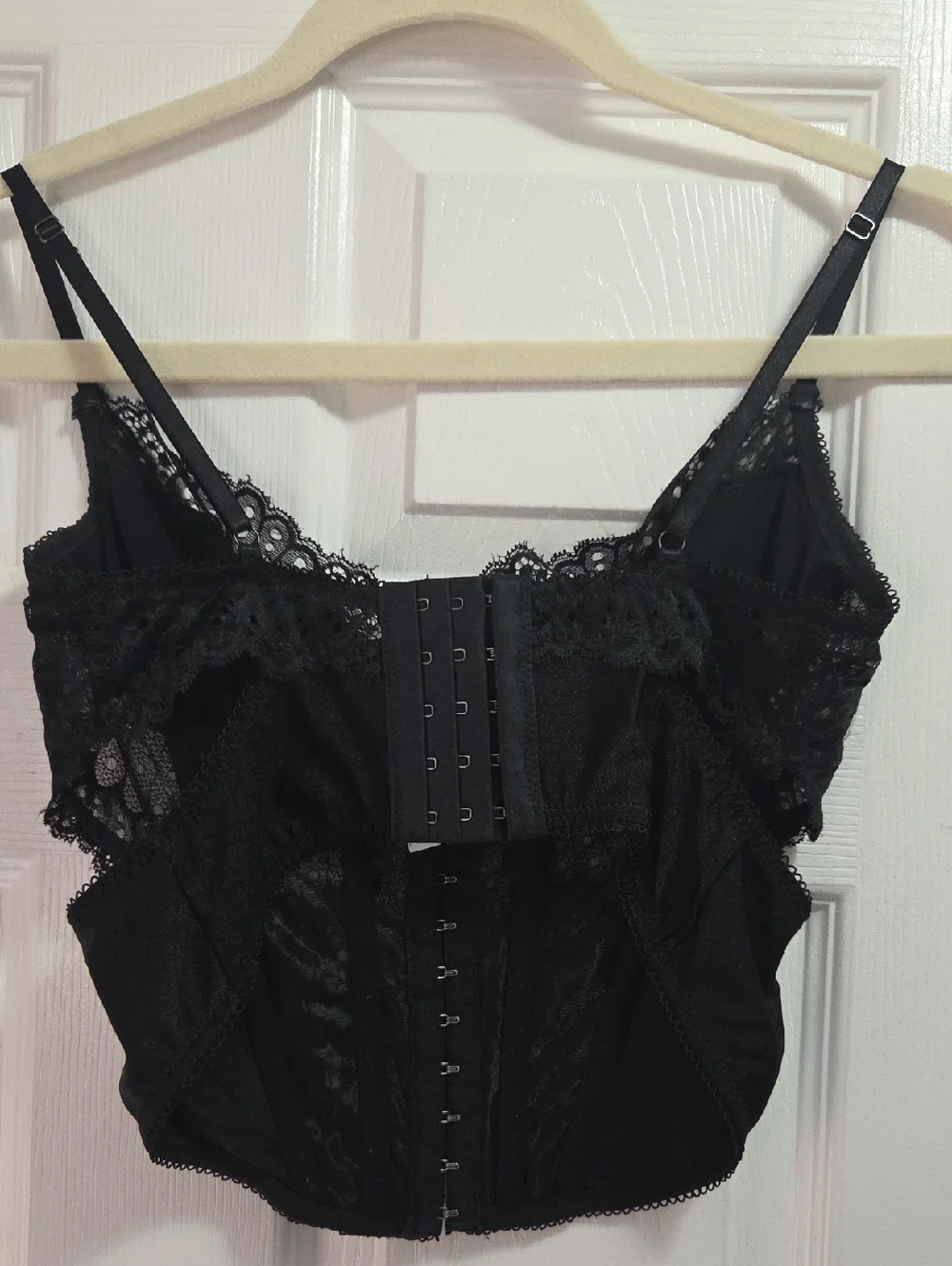 Urban Outfitters Out From Under Supernova Modern Love Black Lace Corset Bustier